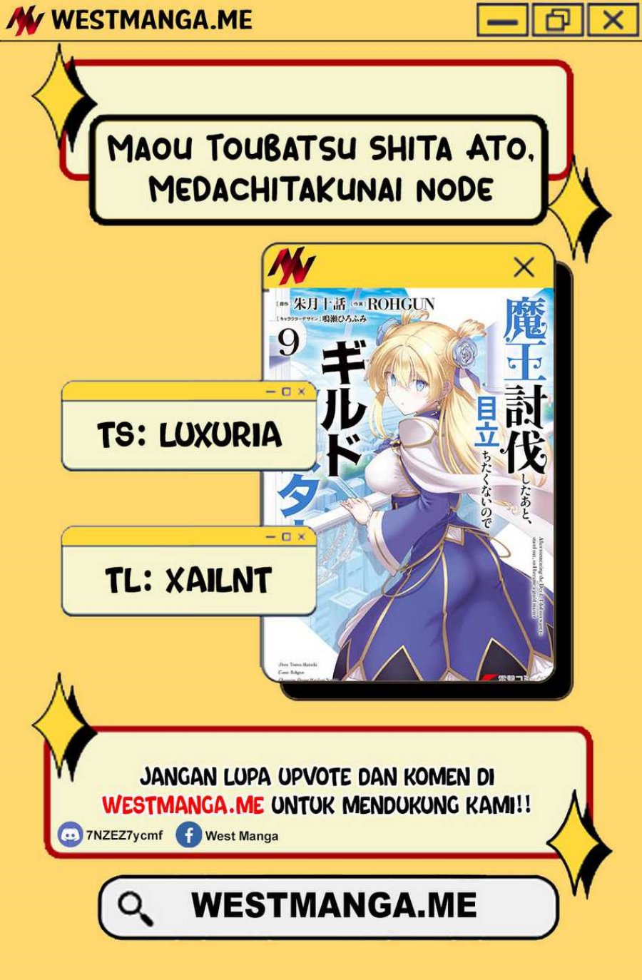 image-komik-maou-toubatsu-shita-ato-medachitakunai-node-guild-master-ni-natta-chapter-43-0/22
