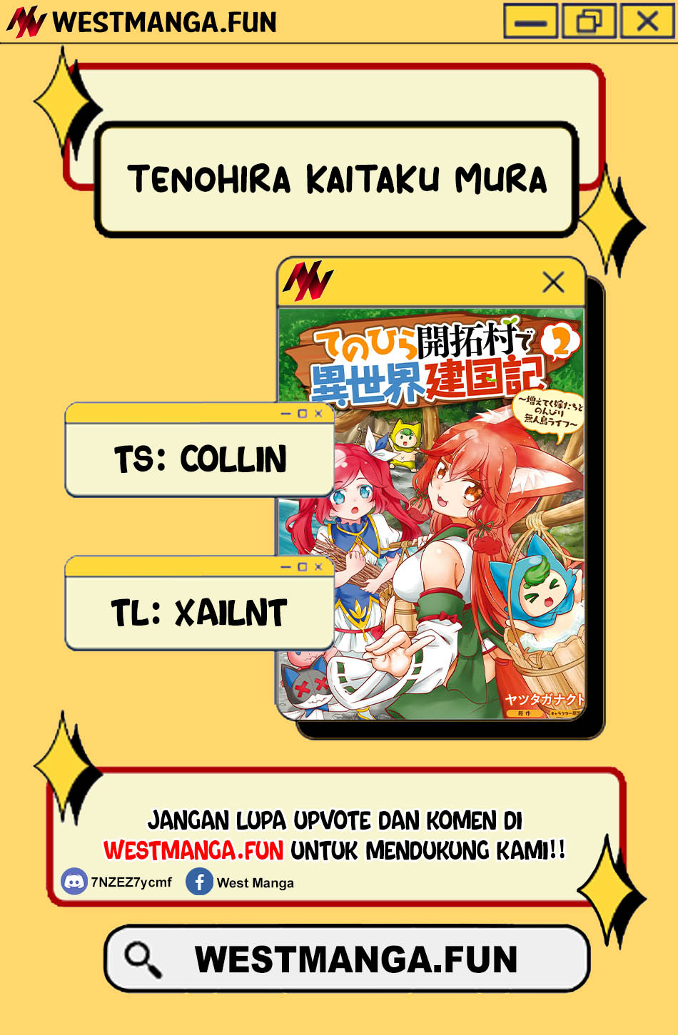 image-komik-tenohira-kaitakumura-de-isekai-kenkouki-fueteku-yome-tachi-to-nonbiri-mujintou-raifu-chapter-55-2/25