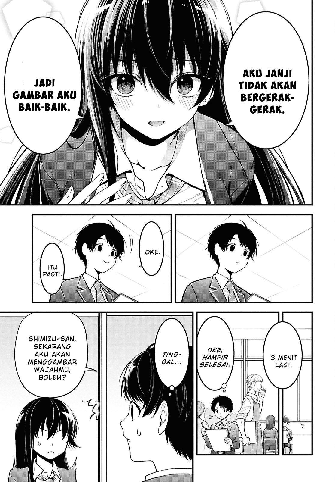 image-komik-tonari-no-seki-no-yankee-shimizu-san-ga-kami-o-kuroku-sometekita-chapter-1-21/35