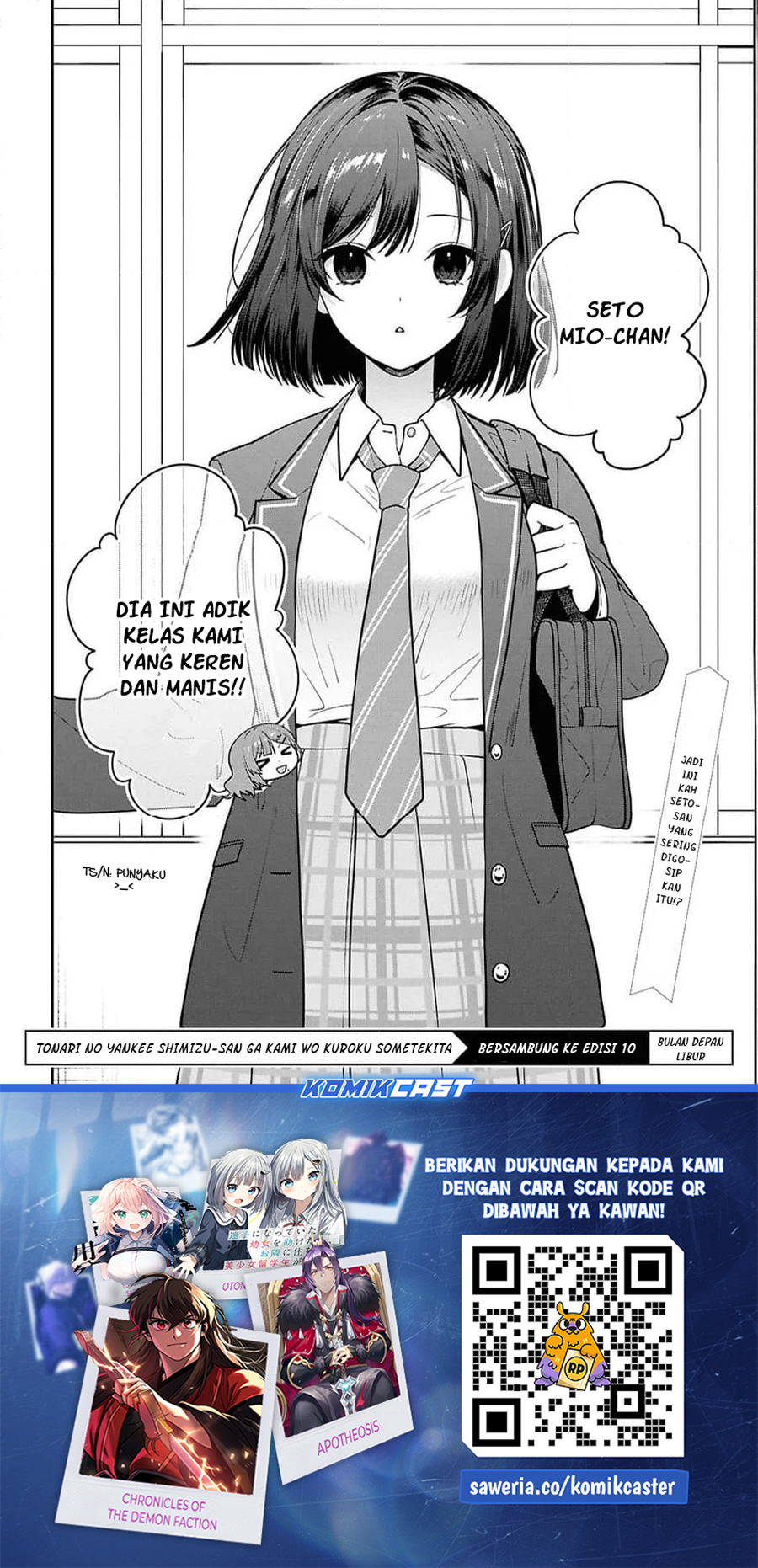 image-komik-tonari-no-seki-no-yankee-shimizu-san-ga-kami-o-kuroku-sometekita-chapter-10-31/33