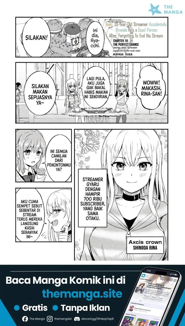 image-komik-aorikei-game-haishinsha-20-sai-haishin-no-kiri-wasure-ni-yori-ii-hito-bare-suru-chapter-10-0/24