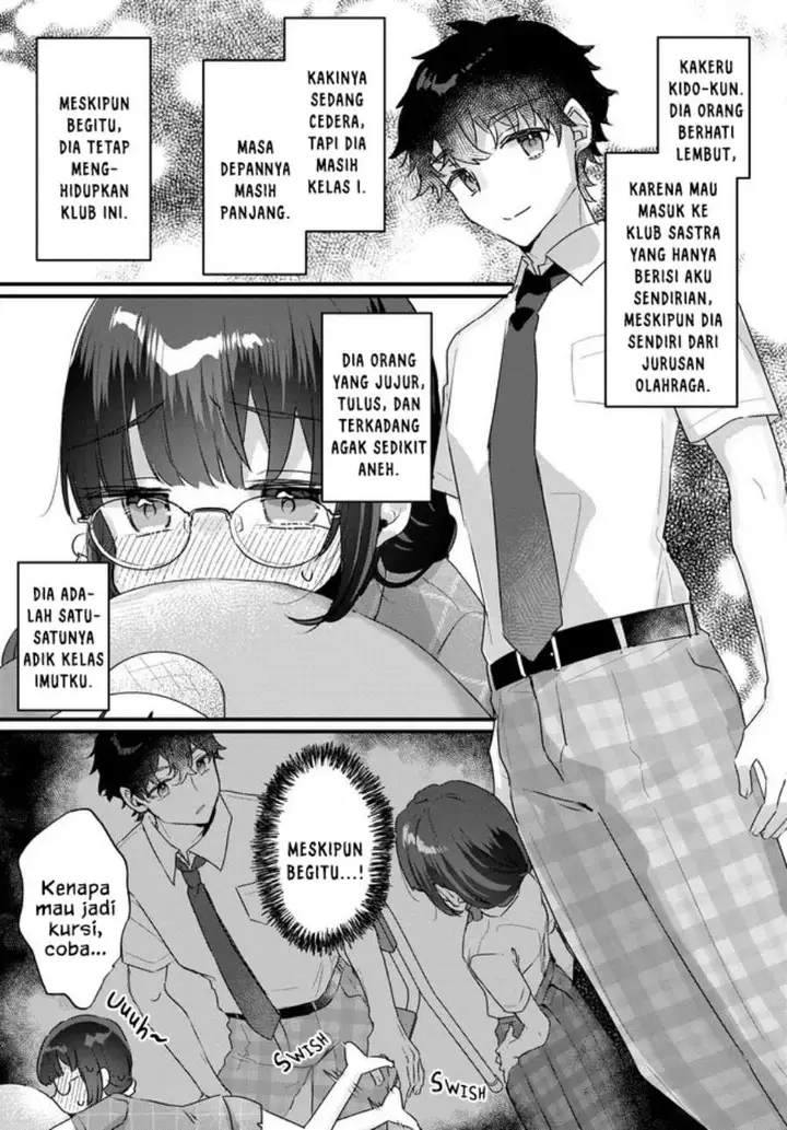 image-komik-chiisakute-kawaii-bungeibu-no-chiteki-na-senpai-o-hiza-no-ue-ni-nosetara-mainichi-suwattekuru-you-ni-natta-chapter-1-20/25