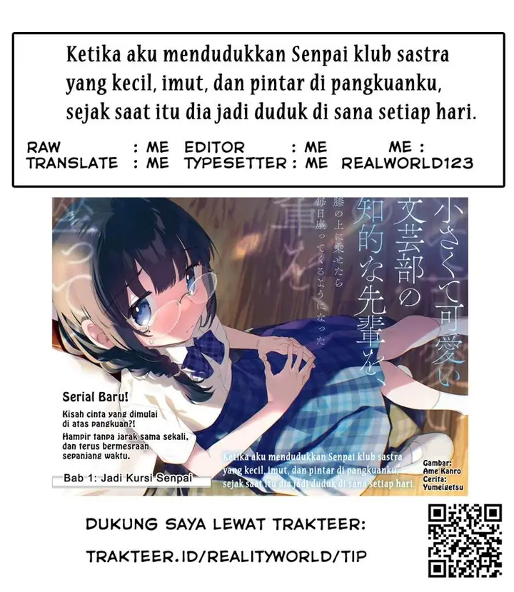 image-komik-chiisakute-kawaii-bungeibu-no-chiteki-na-senpai-o-hiza-no-ue-ni-nosetara-mainichi-suwattekuru-you-ni-natta-chapter-1-24/25