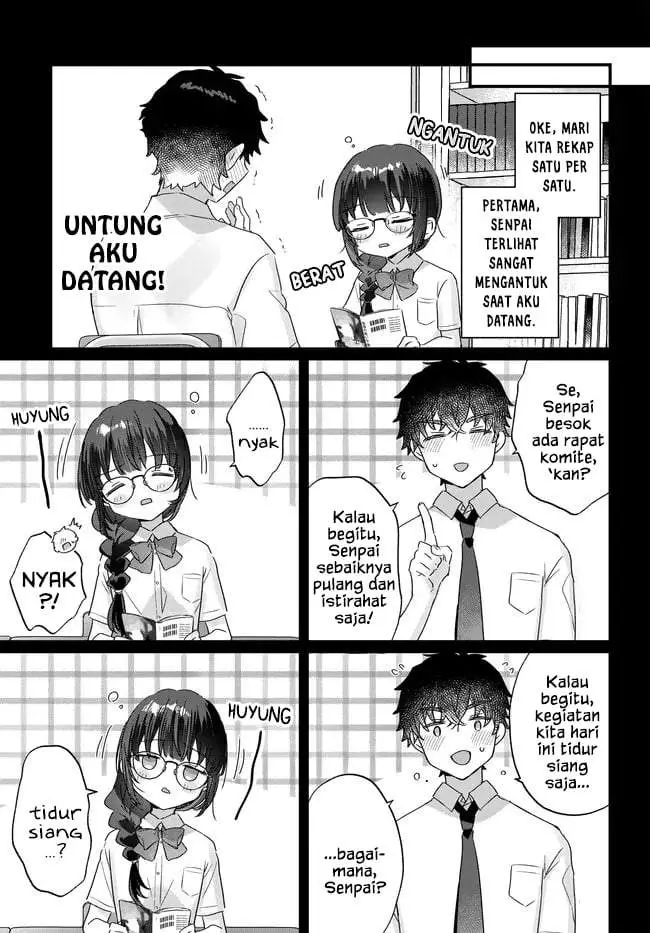 image-komik-chiisakute-kawaii-bungeibu-no-chiteki-na-senpai-o-hiza-no-ue-ni-nosetara-mainichi-suwattekuru-you-ni-natta-chapter-4.1-4/16