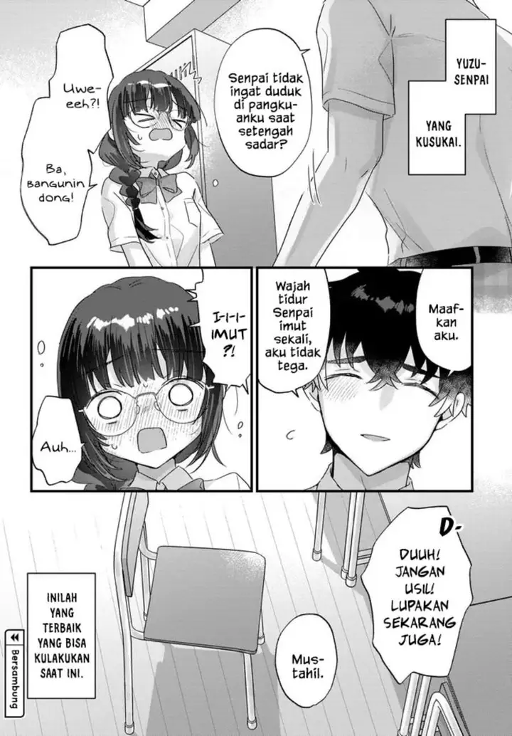 image-komik-chiisakute-kawaii-bungeibu-no-chiteki-na-senpai-o-hiza-no-ue-ni-nosetara-mainichi-suwattekuru-you-ni-natta-chapter-4.2-11/12