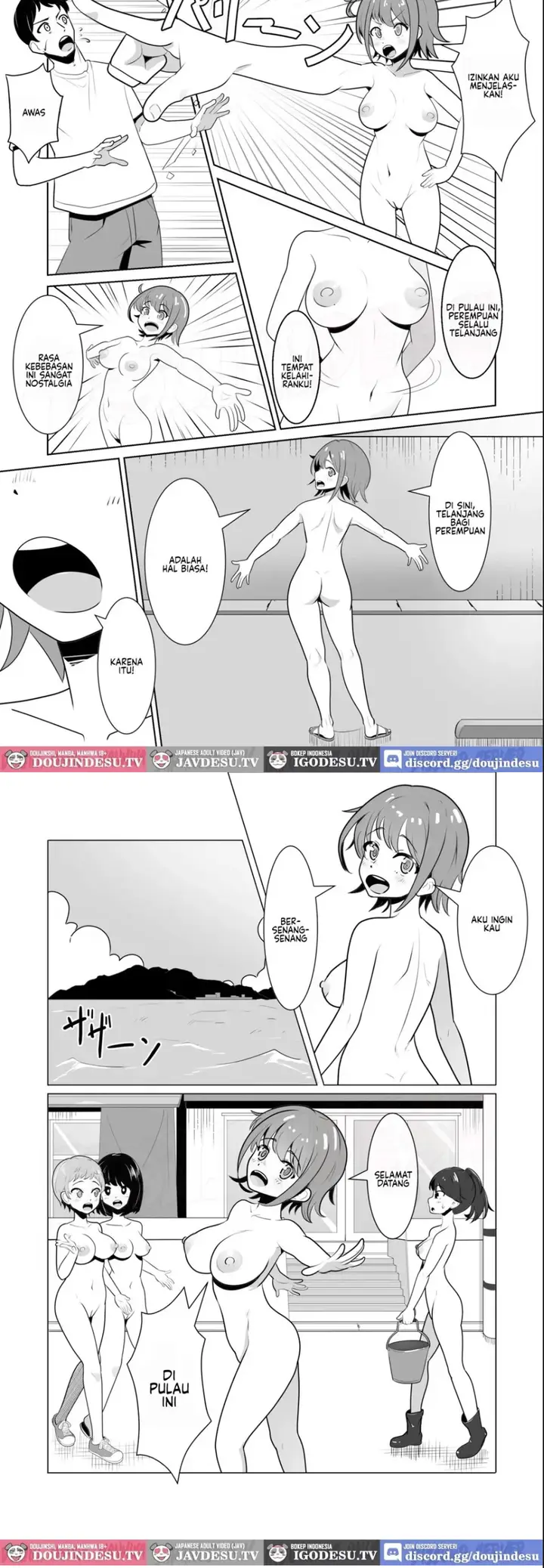 image-komik-doujin-onna-no-ko-ga-zenra-de-kurasu-shima-chapter-01-2/16