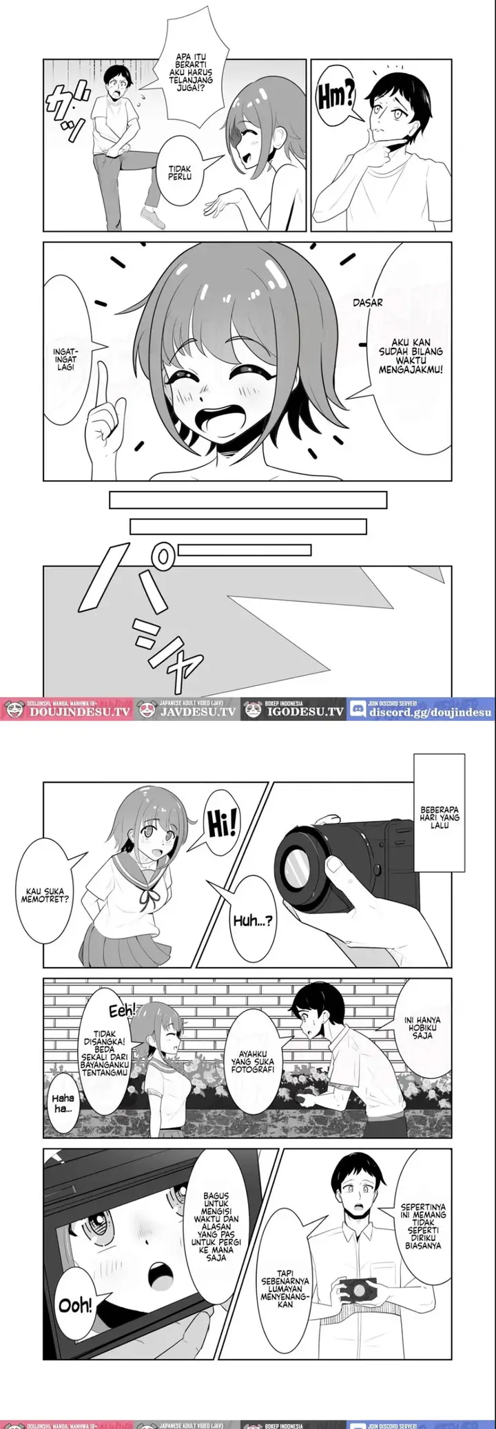 image-komik-doujin-onna-no-ko-ga-zenra-de-kurasu-shima-chapter-01-3/16