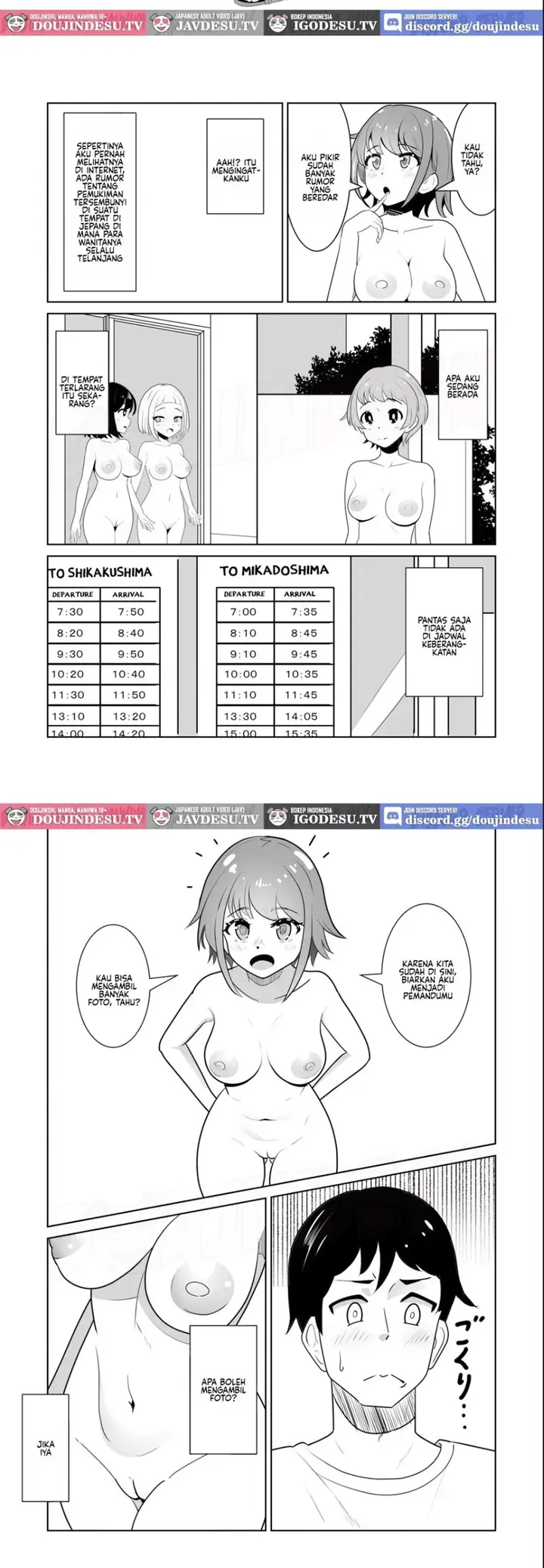 image-komik-doujin-onna-no-ko-ga-zenra-de-kurasu-shima-chapter-01-5/16