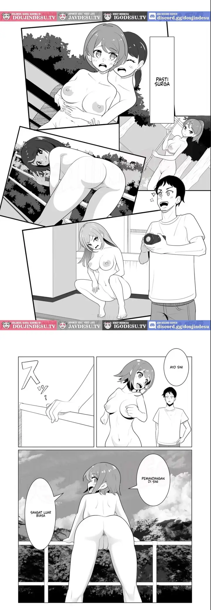 image-komik-doujin-onna-no-ko-ga-zenra-de-kurasu-shima-chapter-01-6/16