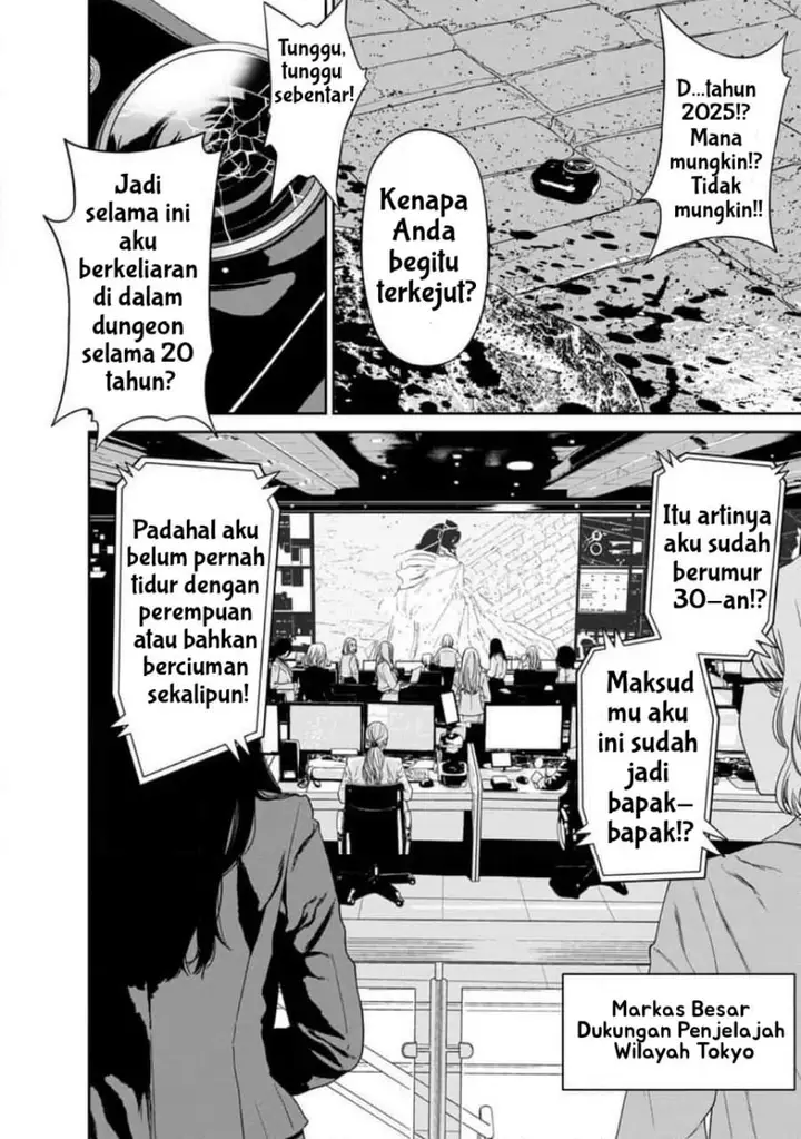image-komik-dungeon-de-tatakai-tsudzukette-20-nen-no-doutei-yuusha-chijou-ni-modottara-danjouhi-11000-no-sekai-datta-chapter-1-15/45