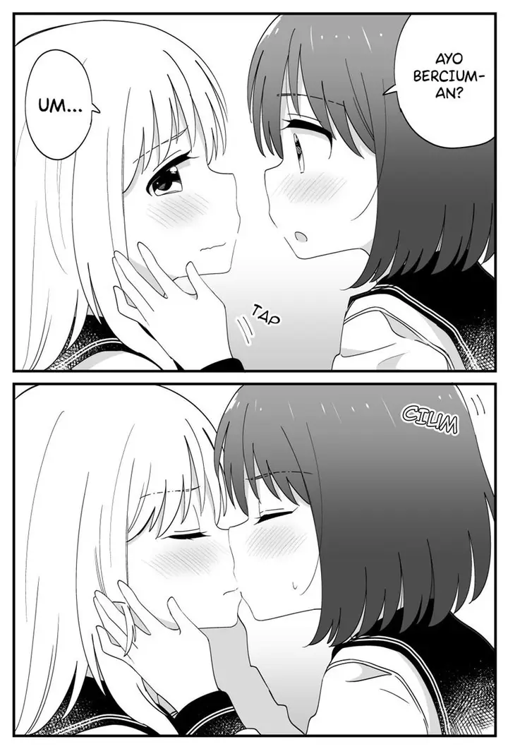 image-komik-hajimete-kisu-shita-toki-no-onnanoko-futari-no-hannou-chapter-00-1/5