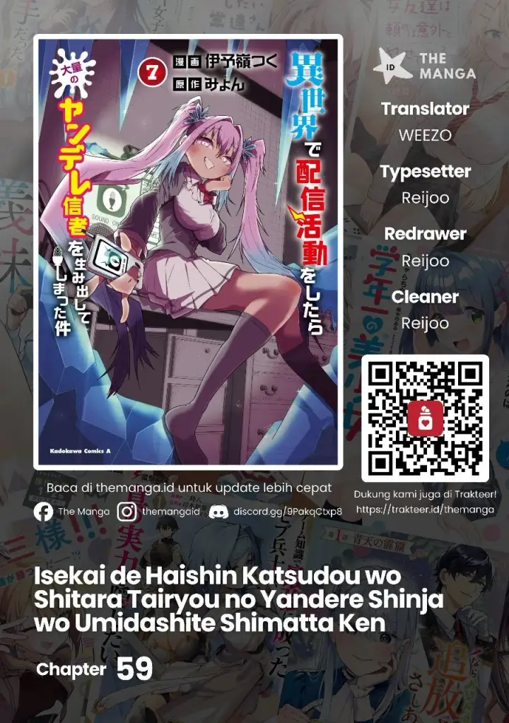 image-komik-isekai-de-haishin-katsudou-wo-shitara-tairyou-no-yandere-shinja-wo-umidashite-shimatta-ken-chapter-59-0/28
