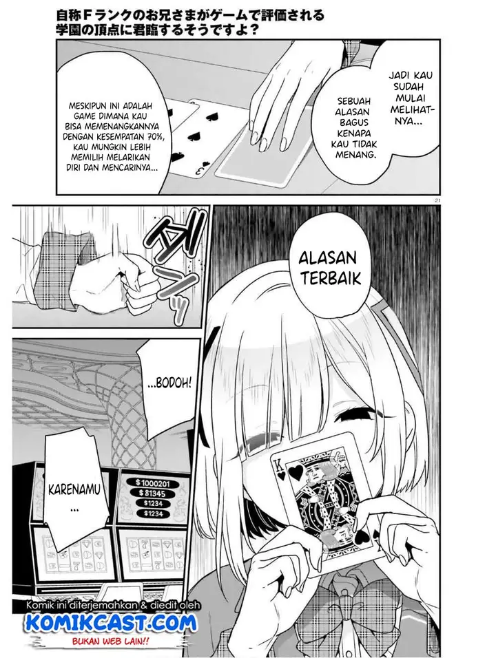 image-komik-jishou-f-rank-no-oniisama-ga-game-de-hyouka-sareru-gakuen-no-chouten-ni-kunrin-suru-sou-desu-yo-chapter-22-21/35