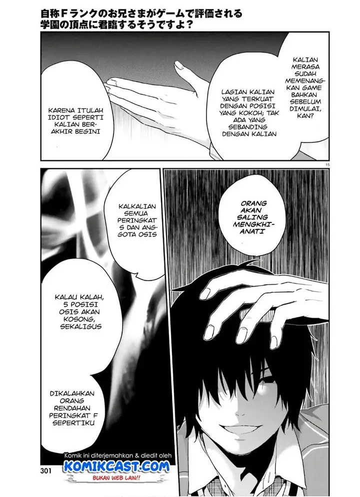 image-komik-jishou-f-rank-no-oniisama-ga-game-de-hyouka-sareru-gakuen-no-chouten-ni-kunrin-suru-sou-desu-yo-chapter-30-14/30