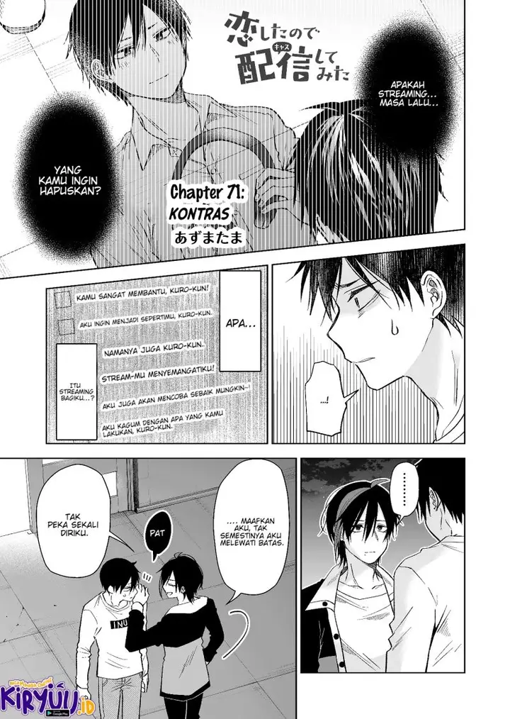 image-komik-koi-shita-no-de-haishin-shite-mita-chapter-71-1/18