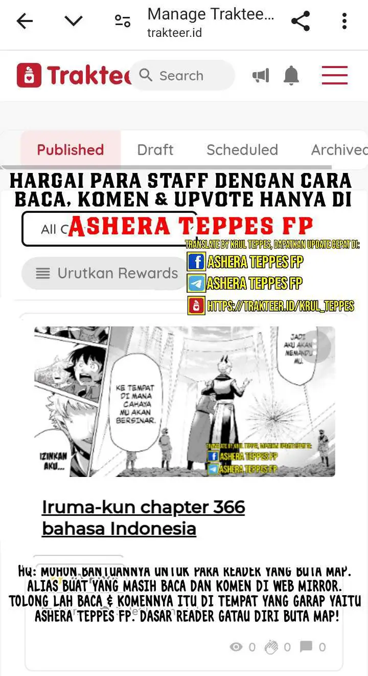 image-komik-mairimashita-iruma-kun-chapter-362-20/23