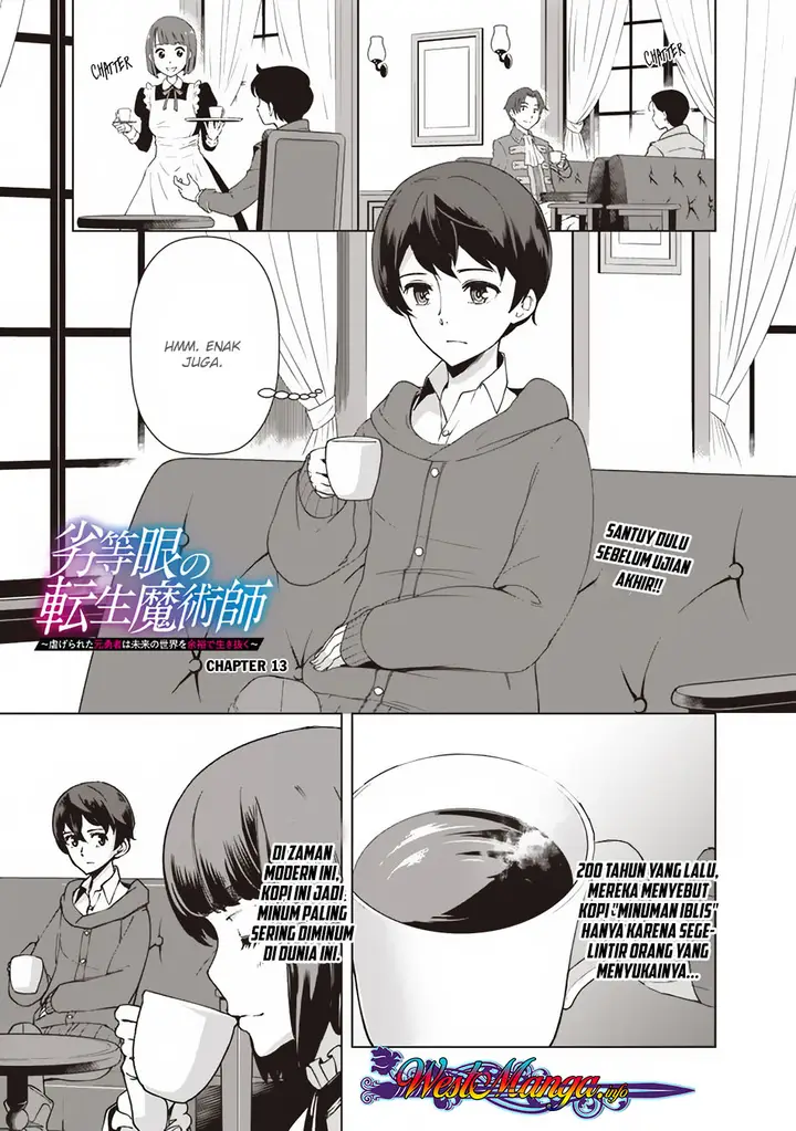 image-komik-rettou-me-no-tensei-majutsushi-shiitage-rareta-moto-yuusha-wa-mirai-no-sekai-o-yoyuu-de-ikinuku-chapter-13-0/21