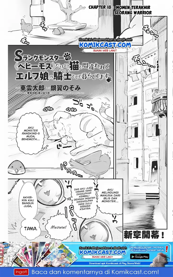 image-komik-s-rank-monster-no-behemoth-dakedo-neko-to-machigawarete-erufu-musume-no-kishi-pet-toshite-kurashitemasu-chapter-18-1/24
