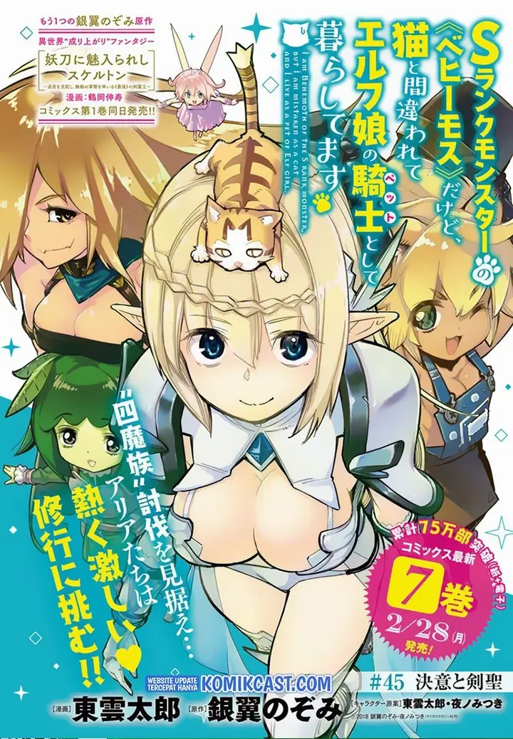 image-komik-s-rank-monster-no-behemoth-dakedo-neko-to-machigawarete-erufu-musume-no-kishi-pet-toshite-kurashitemasu-chapter-45-0/24