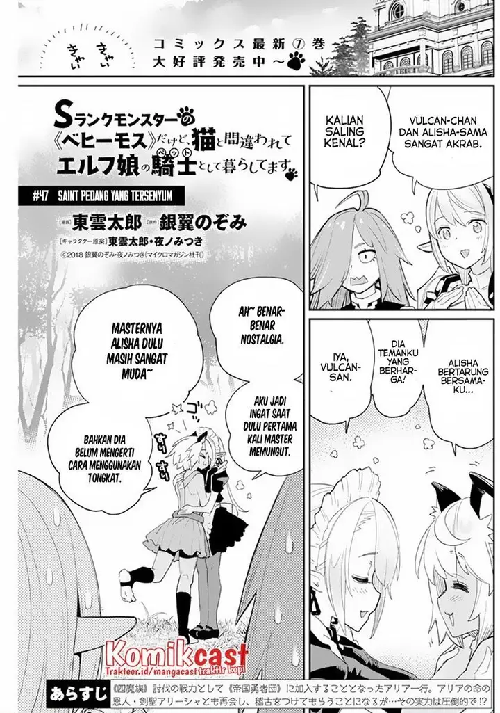 image-komik-s-rank-monster-no-behemoth-dakedo-neko-to-machigawarete-erufu-musume-no-kishi-pet-toshite-kurashitemasu-chapter-47-0/23