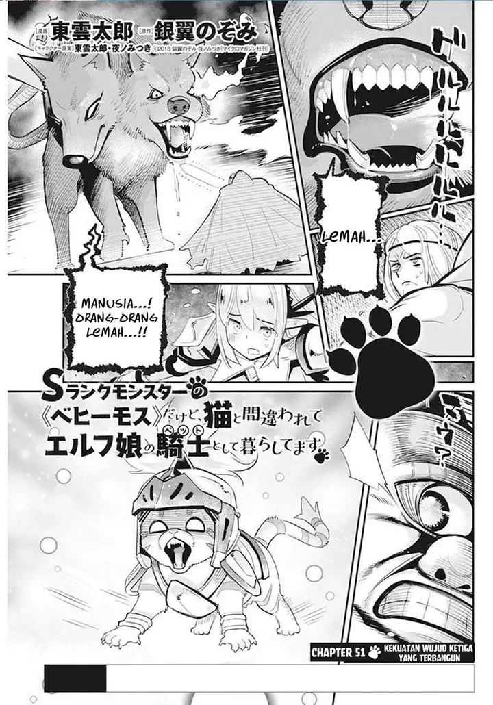 image-komik-s-rank-monster-no-behemoth-dakedo-neko-to-machigawarete-erufu-musume-no-kishi-pet-toshite-kurashitemasu-chapter-51-0/22