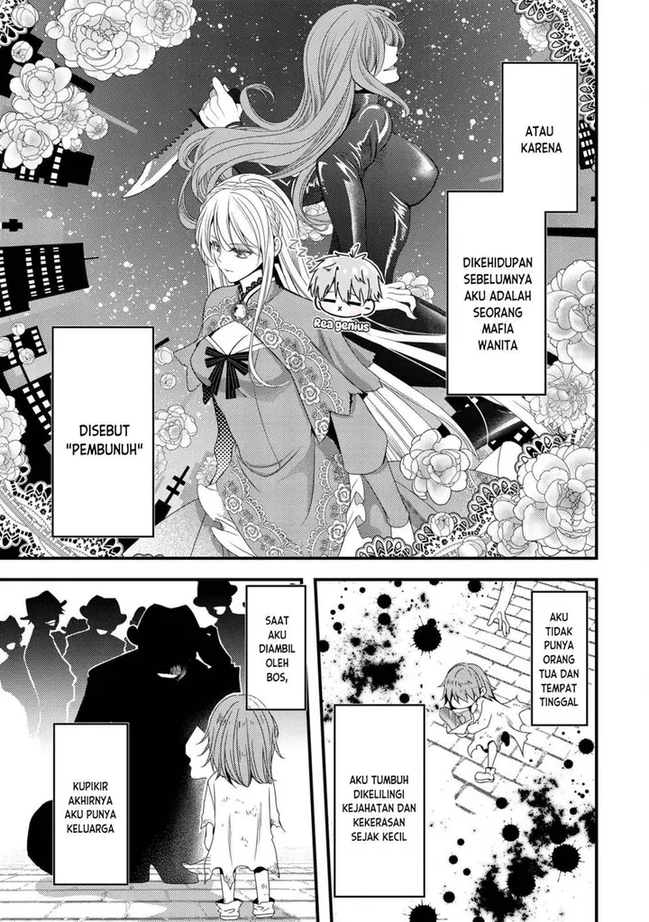 image-komik-tensei-shita-onna-mafia-wa-isekai-de-heibon-ni-kurashitai-asashin-ikka-no-hakushaku-reijou-desu-ga-denshi-to-akuma-na-danchou-ga-tsukimatottekimasu-chapter-1-9/30