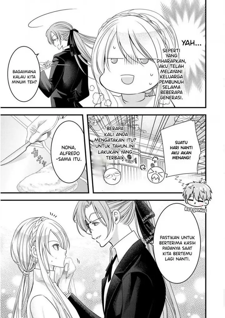 image-komik-tensei-shita-onna-mafia-wa-isekai-de-heibon-ni-kurashitai-asashin-ikka-no-hakushaku-reijou-desu-ga-denshi-to-akuma-na-danchou-ga-tsukimatottekimasu-chapter-3-2/27