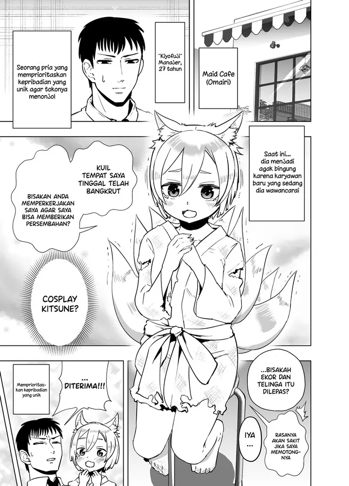 image-komik-the-homeless-kitsune-came-to-a-maid-cafe-for-an-interview-chapter-00-1/8