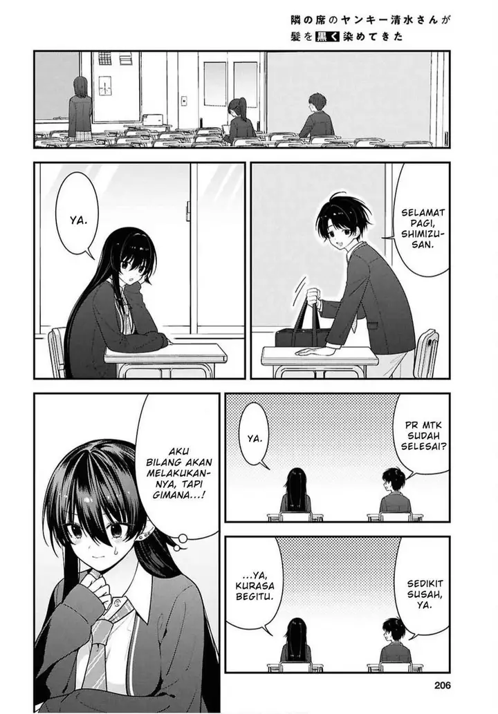 image-komik-tonari-no-seki-no-yankee-shimizu-san-ga-kami-o-kuroku-sometekita-chapter-17-7/33