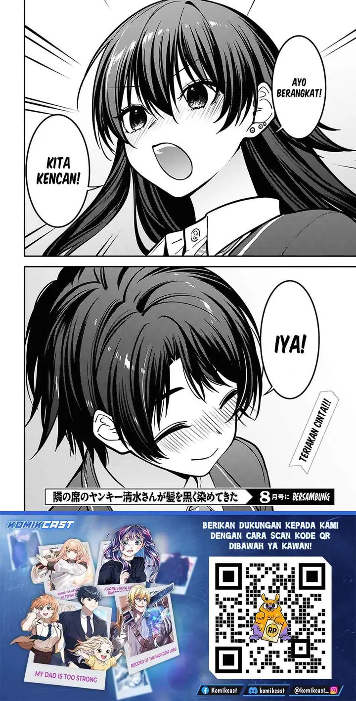 image-komik-tonari-no-seki-no-yankee-shimizu-san-ga-kami-o-kuroku-sometekita-chapter-19-32/33