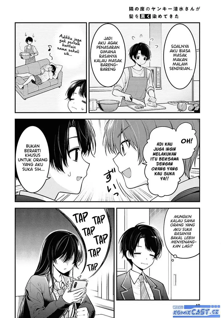 image-komik-tonari-no-seki-no-yankee-shimizu-san-ga-kami-o-kuroku-sometekita-chapter-2-3/34