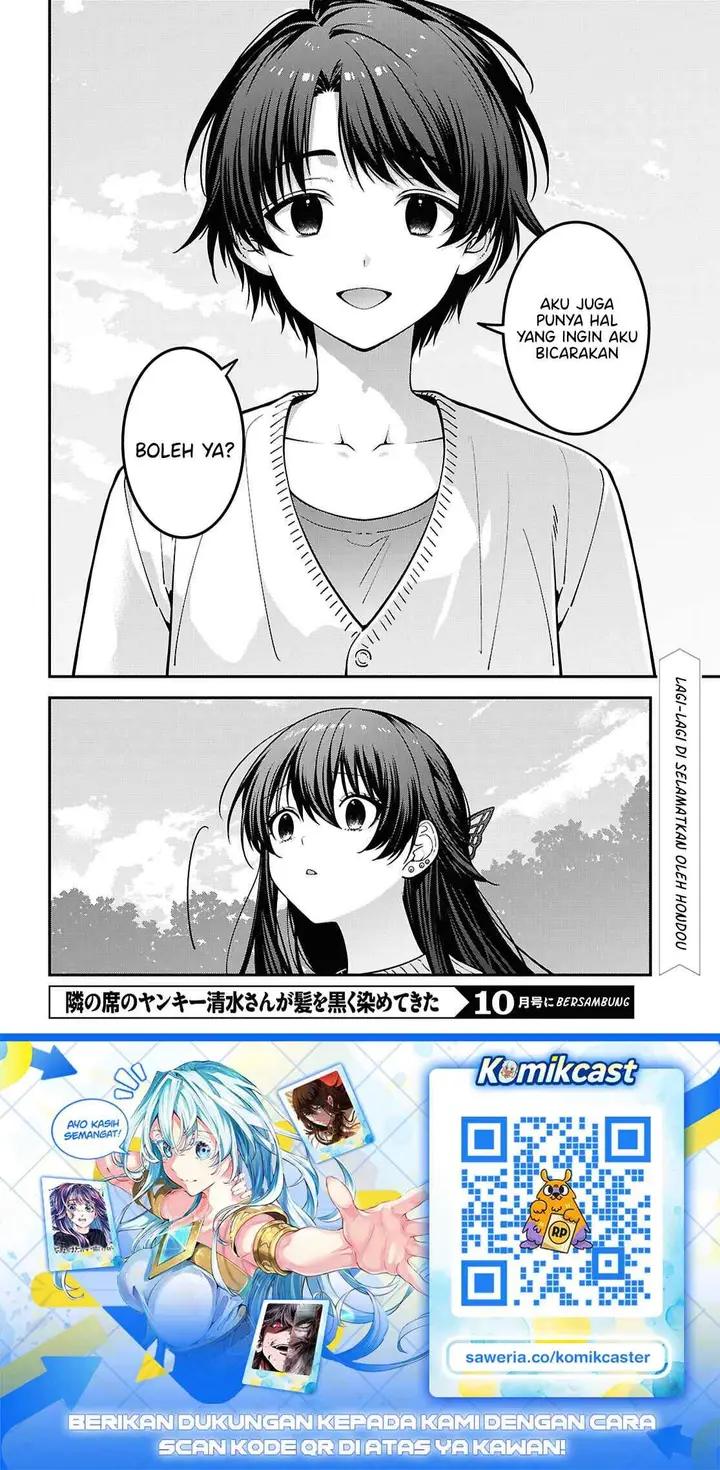 image-komik-tonari-no-seki-no-yankee-shimizu-san-ga-kami-o-kuroku-sometekita-chapter-21-34/35