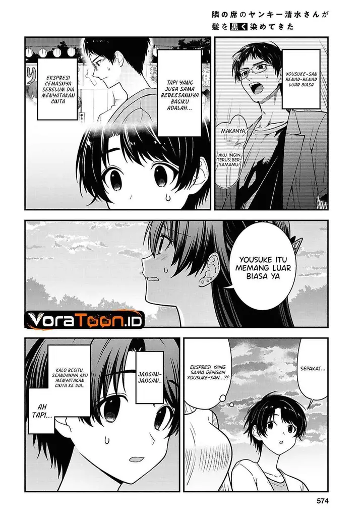 image-komik-tonari-no-seki-no-yankee-shimizu-san-ga-kami-o-kuroku-sometekita-chapter-22-9/30