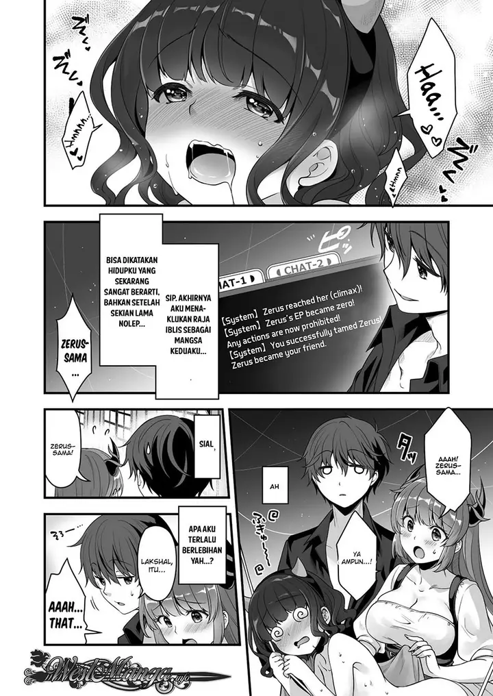 image-komik-vr-eroge-yattetara-isekai-ni-tensei-shita-no-de-bishoujo-maou-wo-doreika-suru-cross-out-saber-chapter-4-14/21