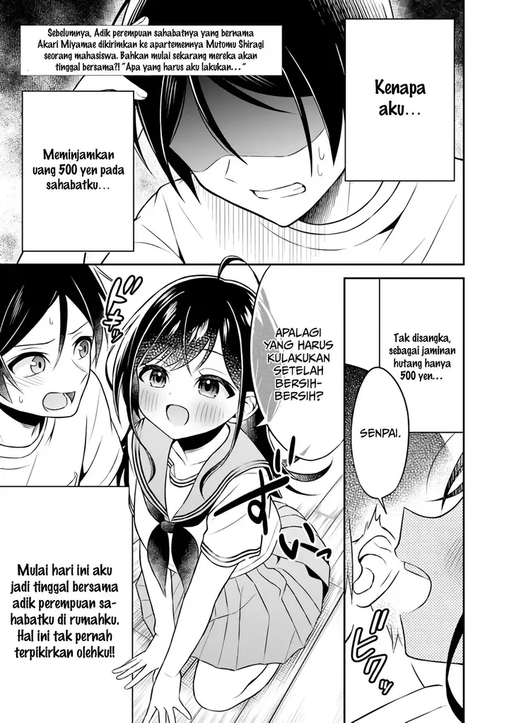 image-komik-yuujin-ni-500-yen-kashitara-shakkin-no-kata-ni-imouto-wo-yokoshite-kita-nodakeredo-ore-wa-ittai-dou-sureba-iindarou-chapter-2-1/33
